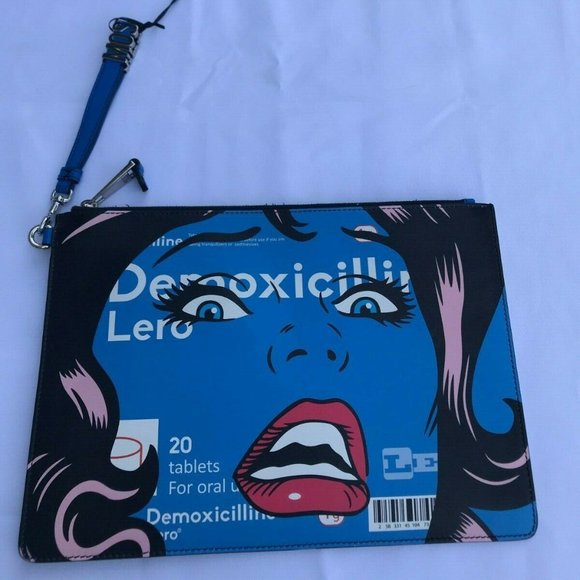 AW18 EYES LEATHER CLUTCH HANDBAG #MOSCHINOEYES - Picture 12 of 12